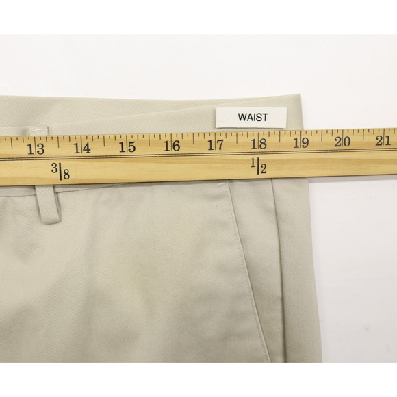 Dockers Men’s Signature Khaki Slim Fit Flex Flat Front Tan Khaki Sz 38X29 NEW - Picture 5 of 13